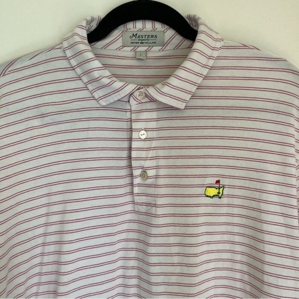 Peter Millar Masters Men’s golf polo size Large. Great used condition! - Picture 8 of 11